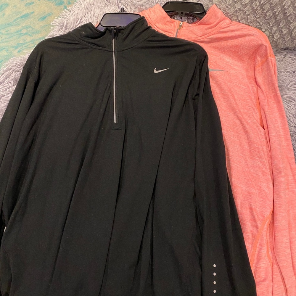 Women Nike Running quarter zip ups
